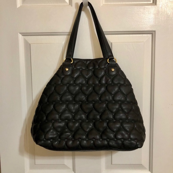 Betsey Johnson Quilted Heart Purse Hand Bag - Picture 2 of 8